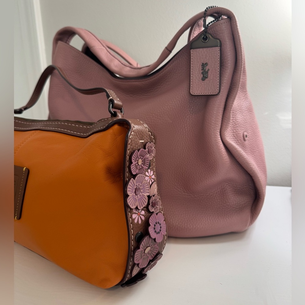Coach 1941 Bandit 21593 Hobo 39 With Tea Rose in Dusty Rose With Pouch EUC